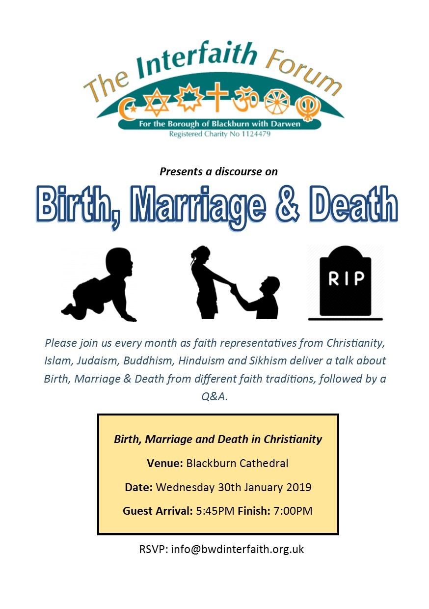 Birth, Marriage And Death In Christianity - Blackburn Cathedral | The ...